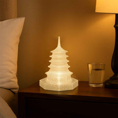 LED Crystal Pagoda Light – Elegant Battery Operated Decor