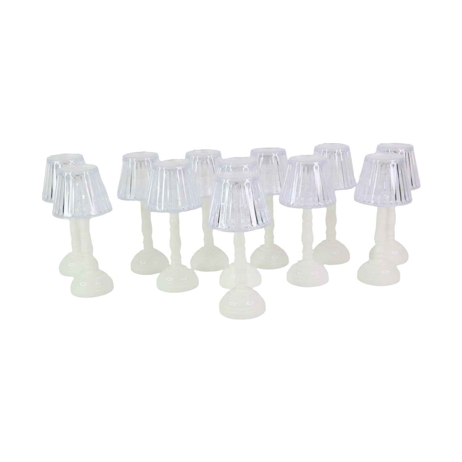 LED Crystal Table Lamps – Elegant Set of 12 Warm Lights