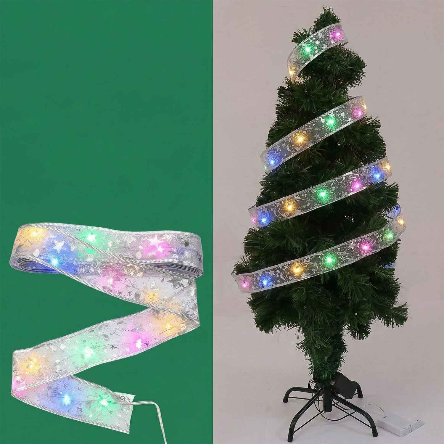 Multicolor LED Ribbon Light Strip – Festive & Flexible Decor