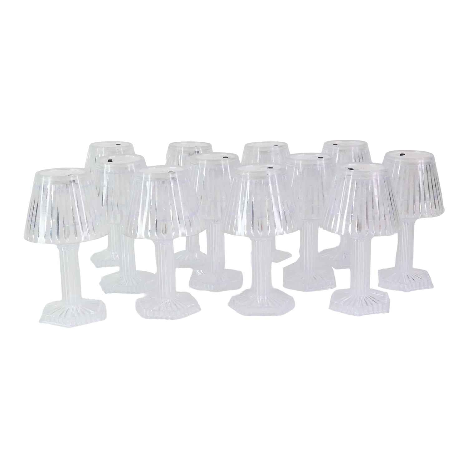 Crystal Style LED Table Lamps – Elegant Flameless Set of 12