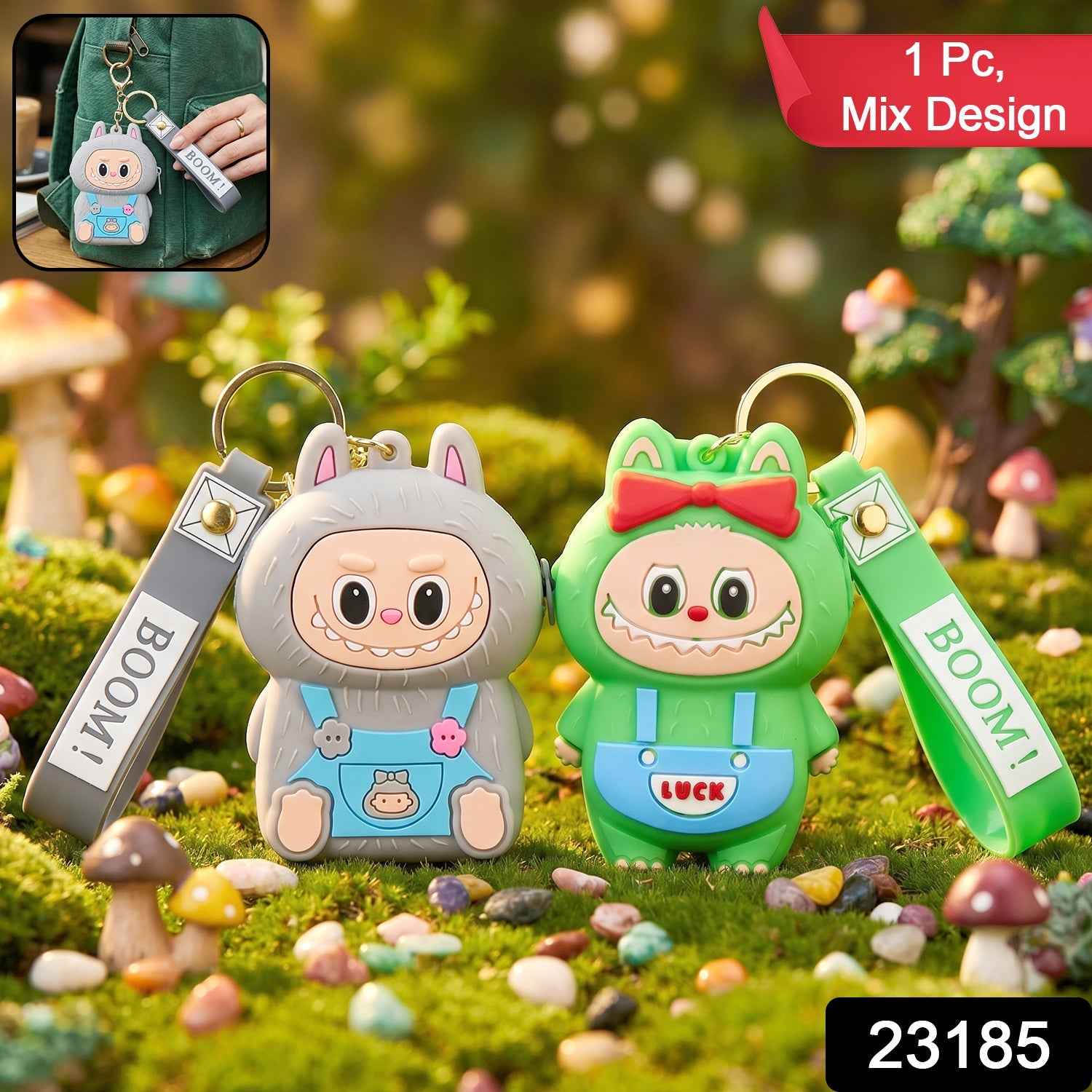 Mini Pouch Keychain Ð Compact Silicone Storage for Essentials