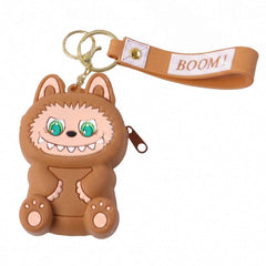 Mini Silicone Pouch Keychain Ð Cute Cartoon Style for Daily Use