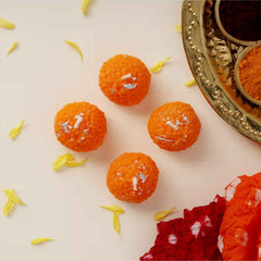 Laddu Shaped Decorative Wax Candles – Festive Home Décor Set