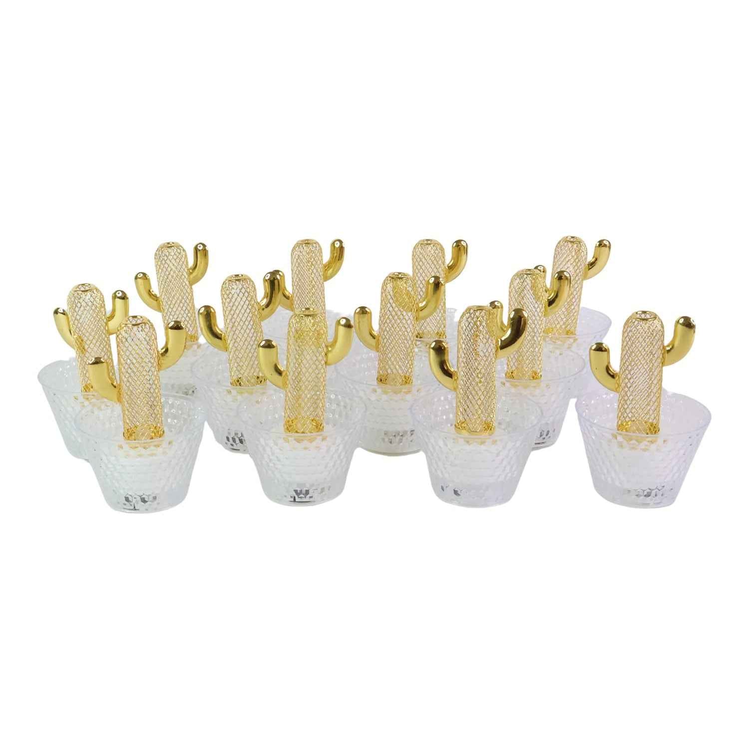 Cactus LED Tealight Candles – Unique Flameless Decorative Set