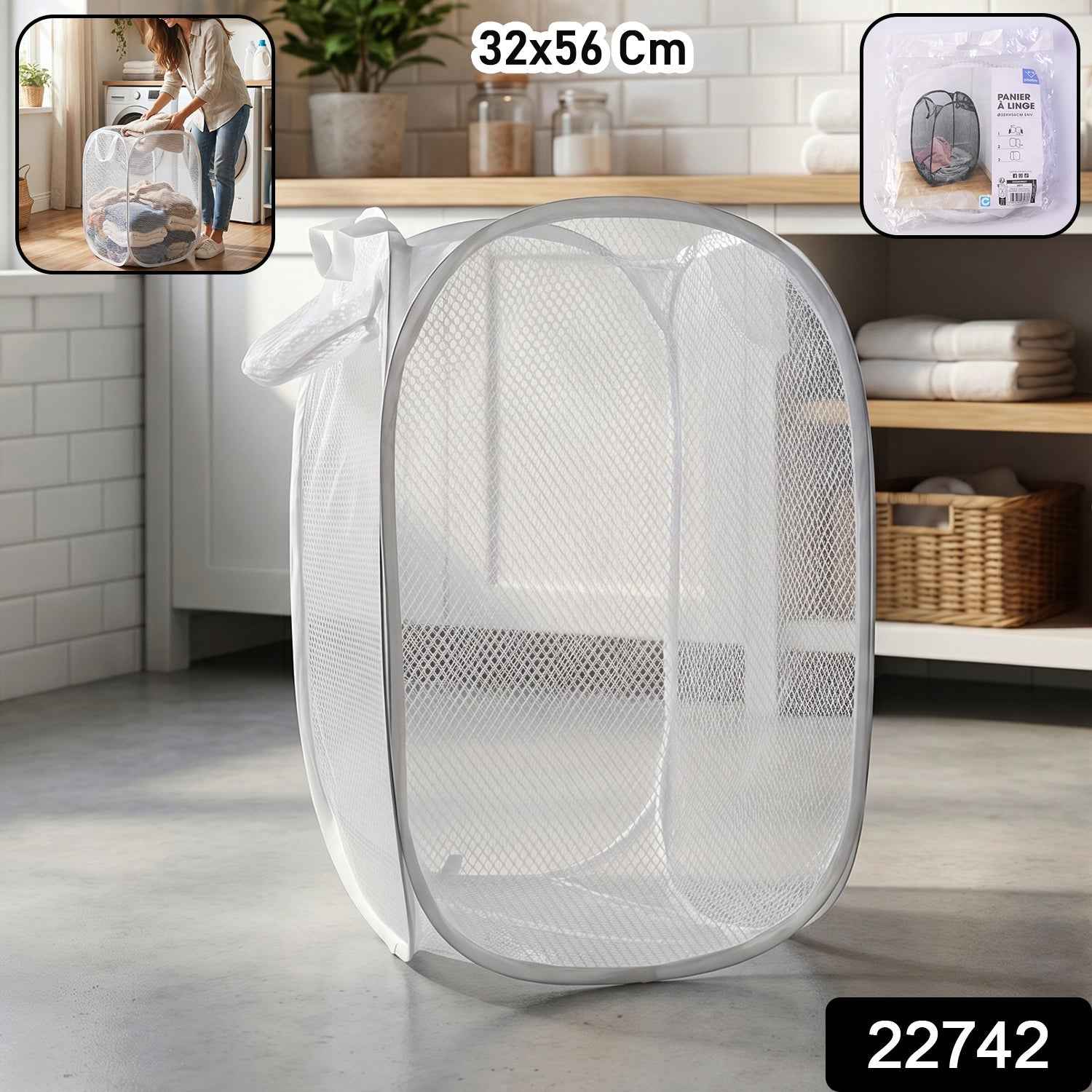 Foldable Mesh Laundry Bag Ð Large Capacity & Portable Design