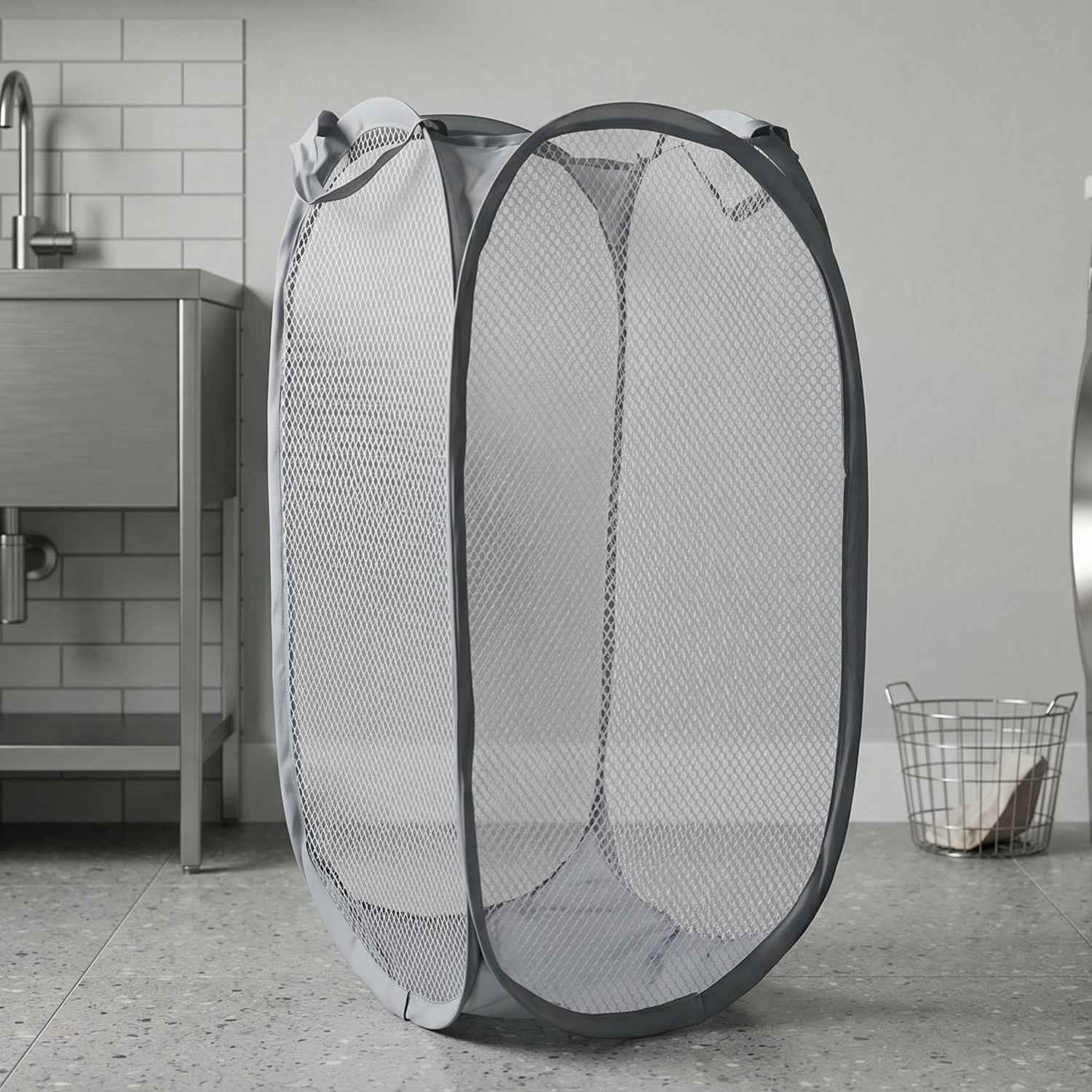 Foldable Mesh Laundry Bag Ð Space-Saving Clothes Organizer