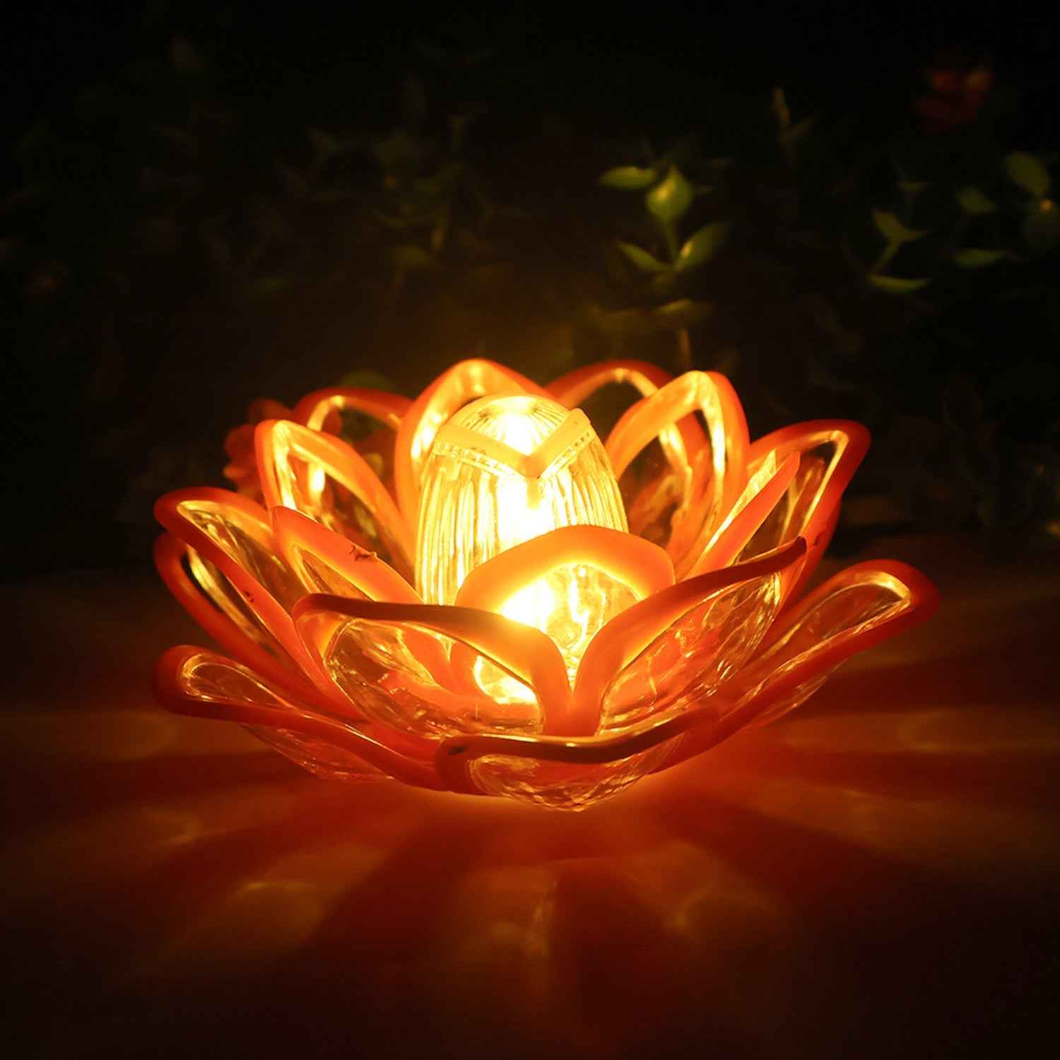 Lotus Shaped LED Flameless Candles – Set of 6 Decorative Lights