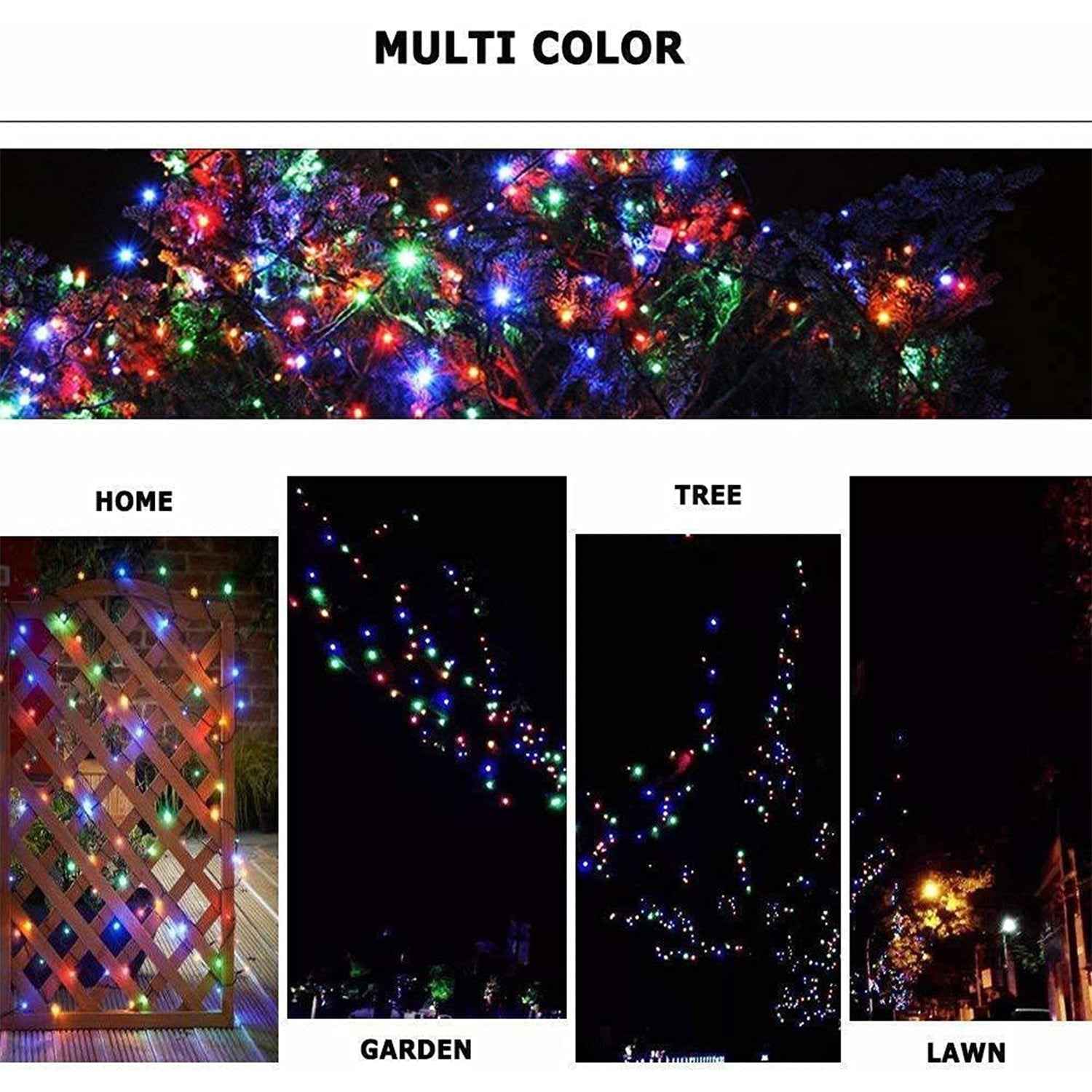 Multicolor LED String Fairy Lights – 13 Meter Festive Decor