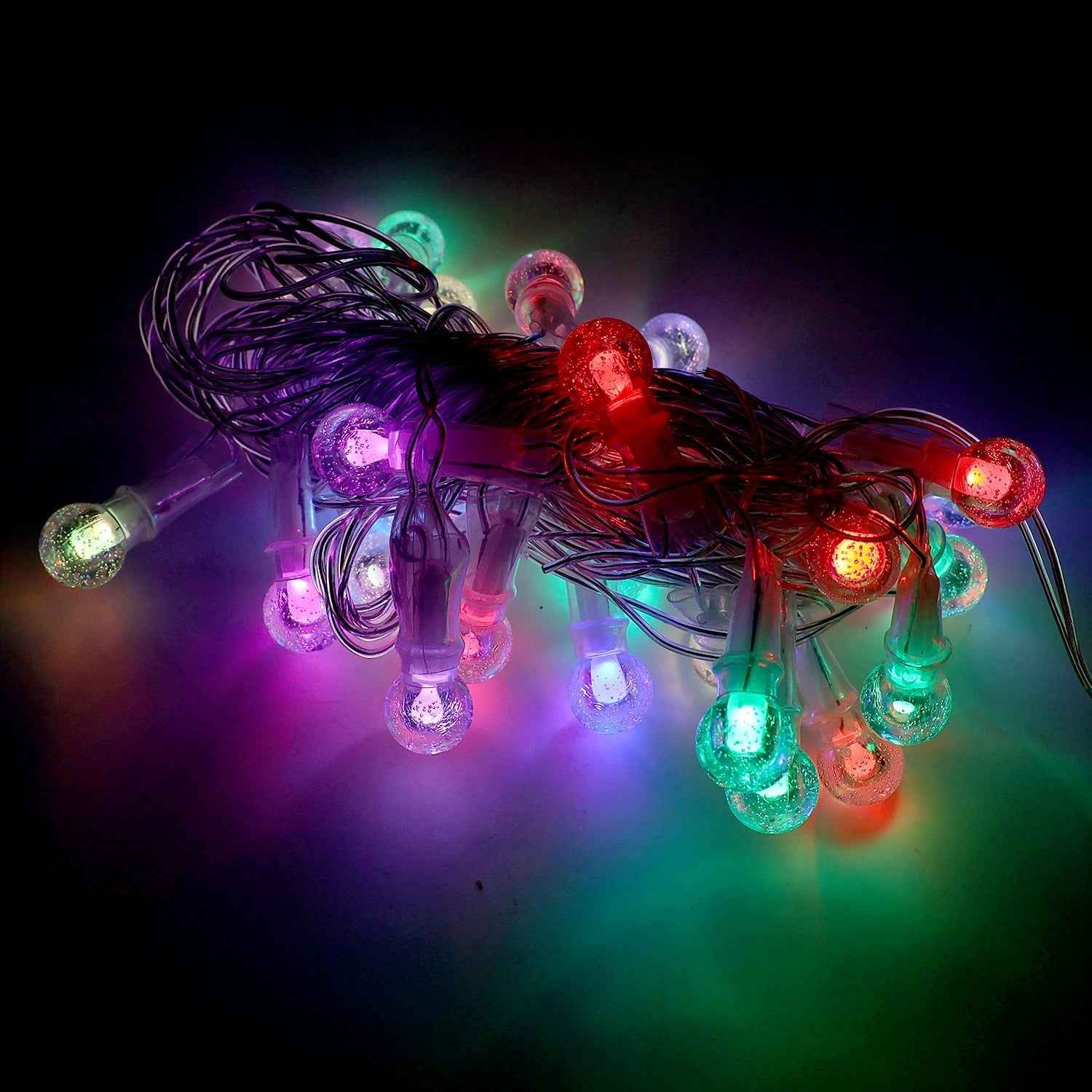 LED Decorative String Lights – 8 Meter Multicolor Bubble Balls
