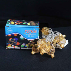 Metal Ball LED String Light – 3 Meter Warm Decorative Lighting