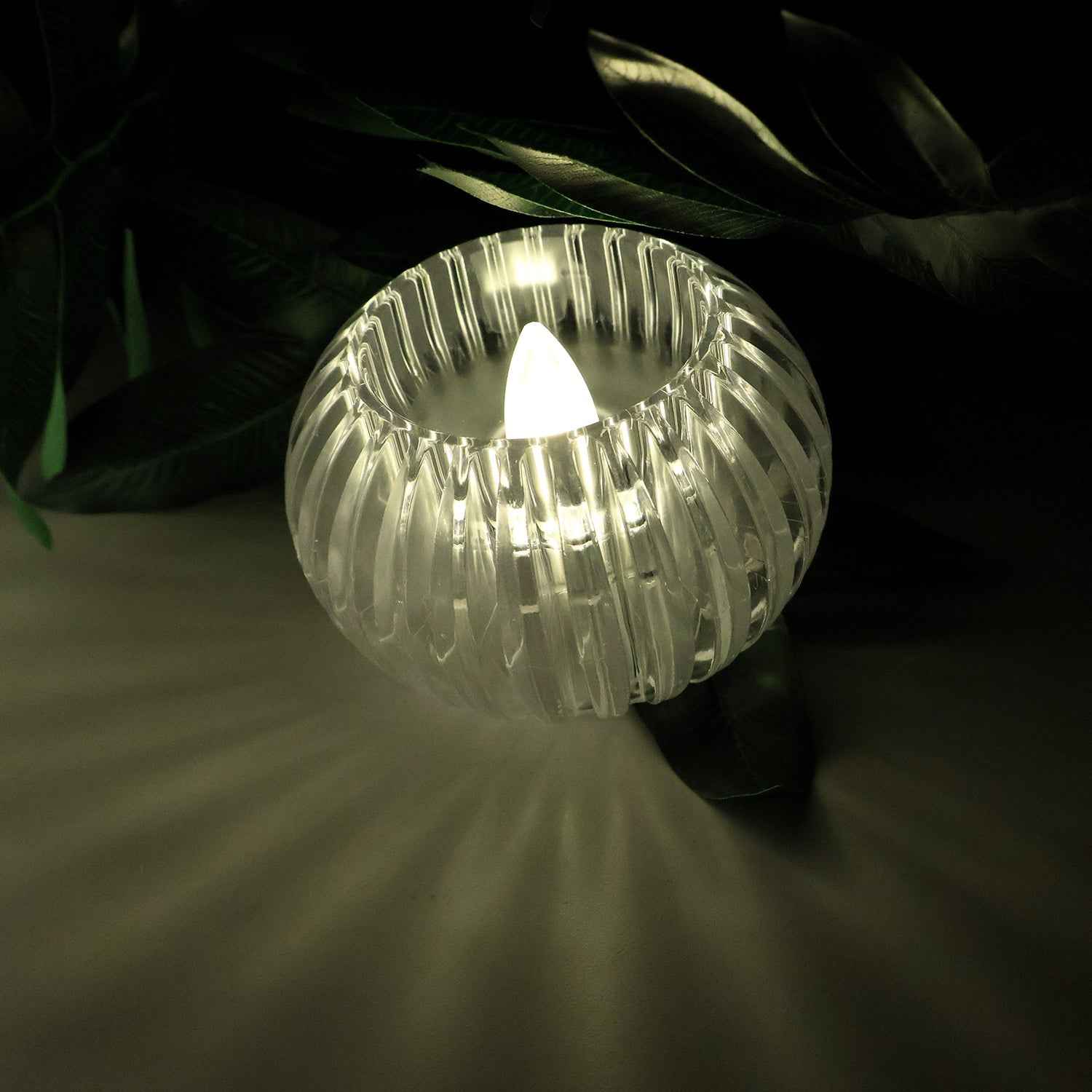 LED Flameless Tealight Candles – Crystal Design Warm Glow Set