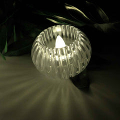 LED Flameless Tealight Candles – Crystal Design Warm Glow Set