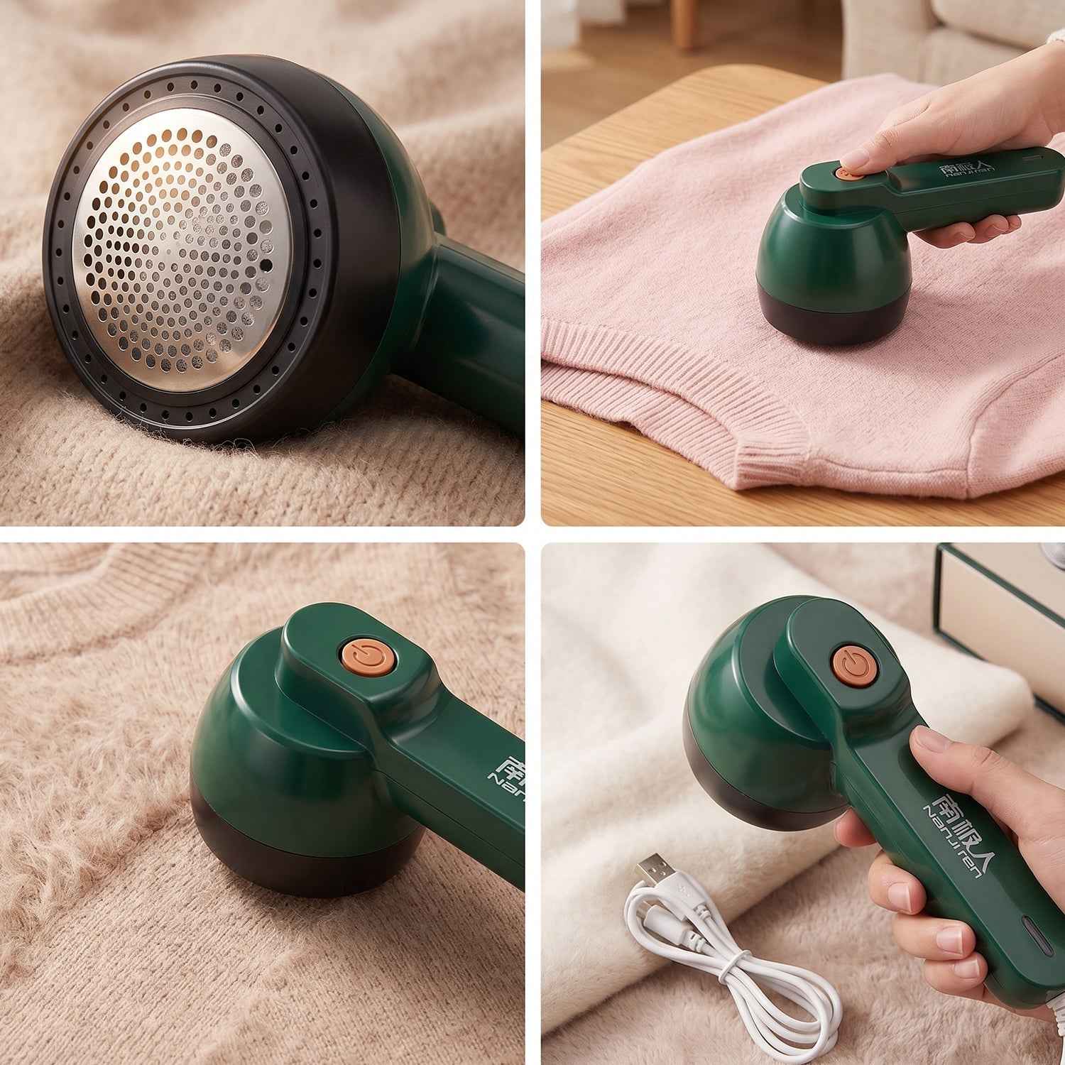 Fabric Lint Remover Ð Rechargeable Electric Fuzz & Pilling Cleaner