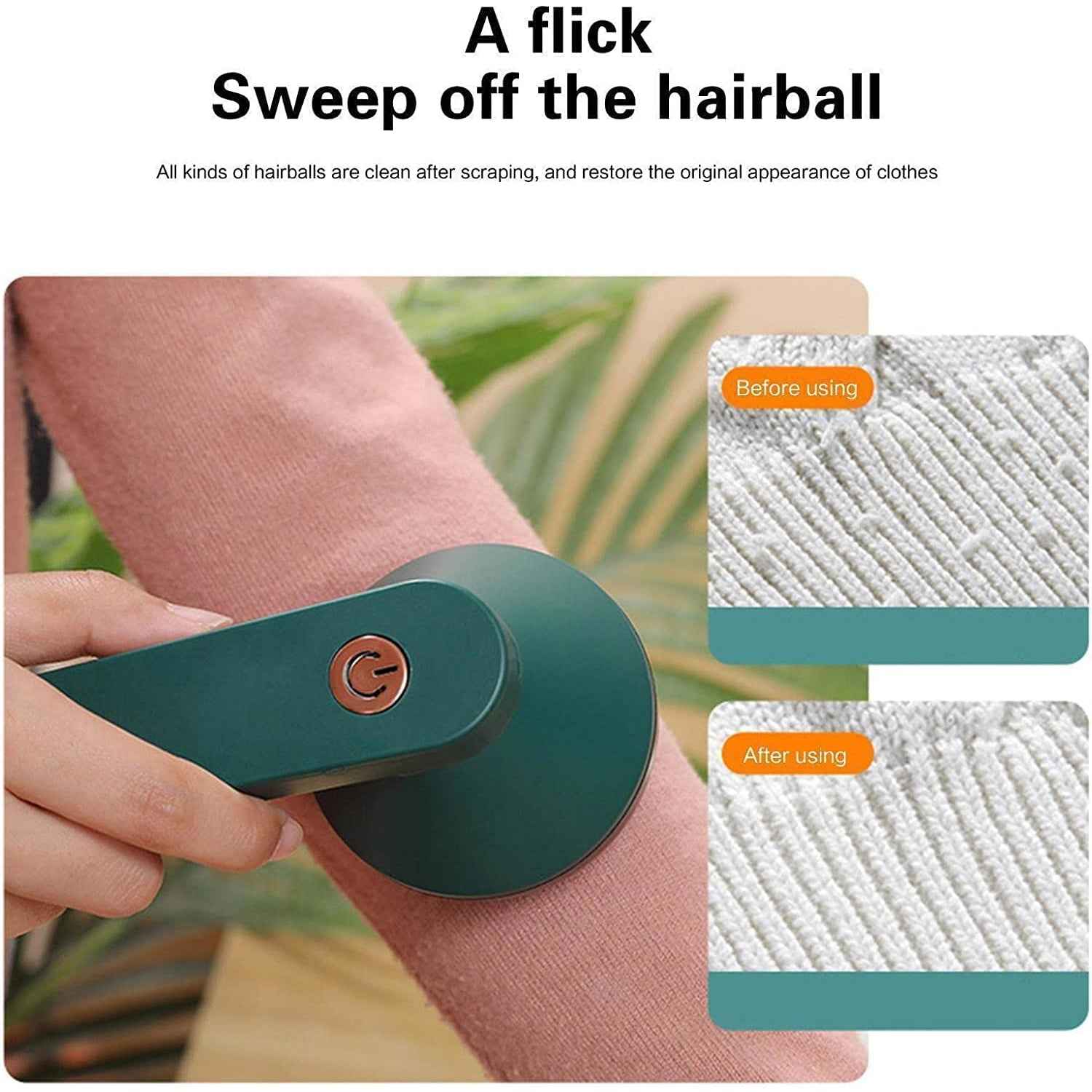 Electric Lint Remover Ð Cordless Fabric Shaver for Clothes and More
