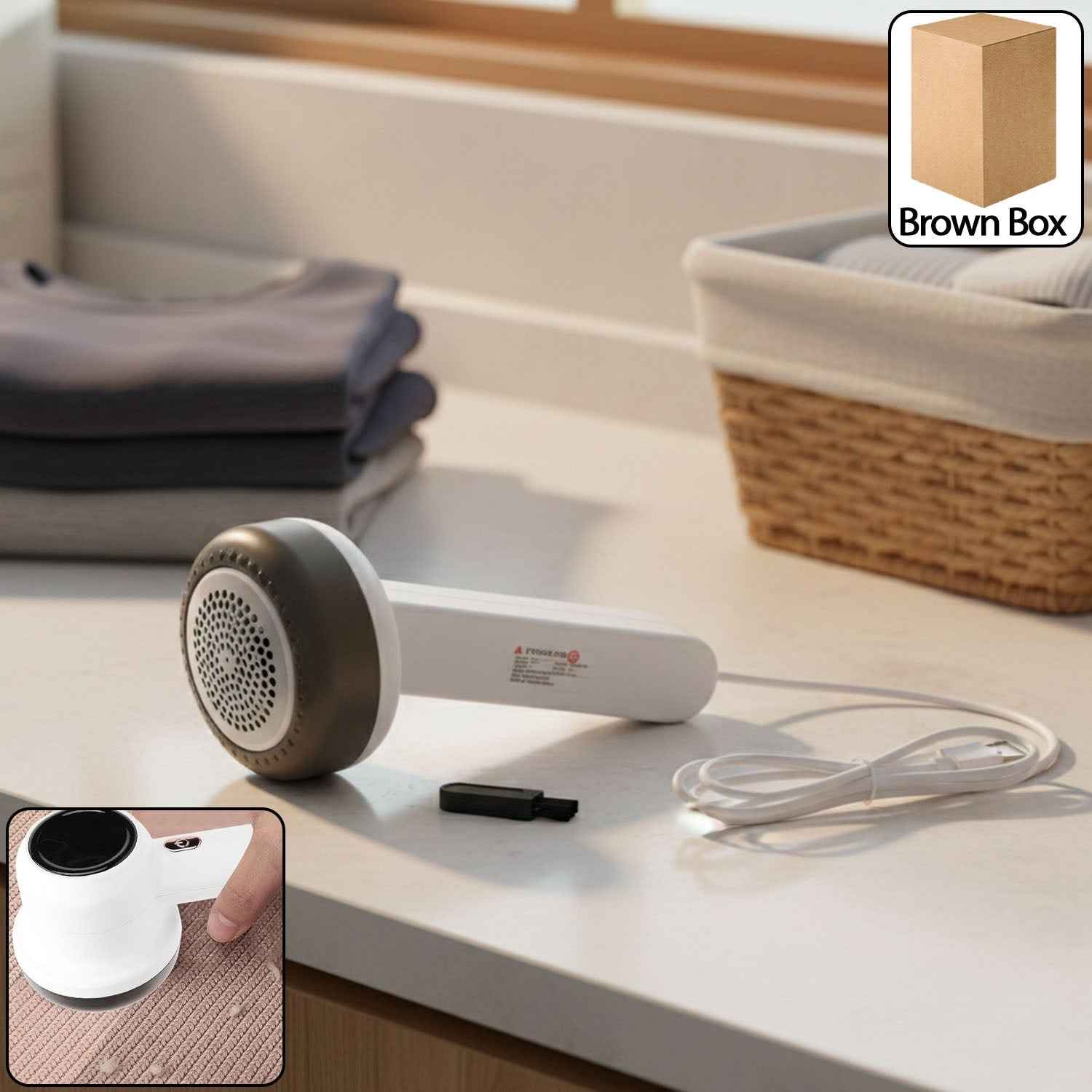 Rechargeable Fabric Lint Remover – Gentle & Efficient Clothes Shaver