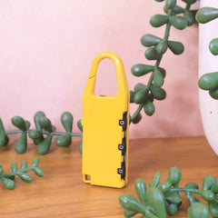 3-Digit Combination Lock – Portable Keyless Security with Carabiner
