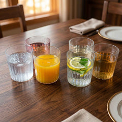 Glass Drinking Set Ð Stylish & Durable 6-piece 300ml Glassware