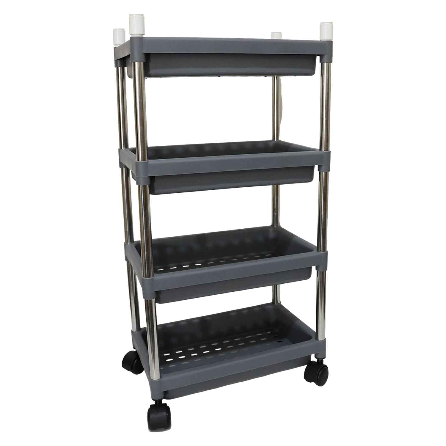 4-Layer Rolling Storage Cart – Durable & Mobile Organizer