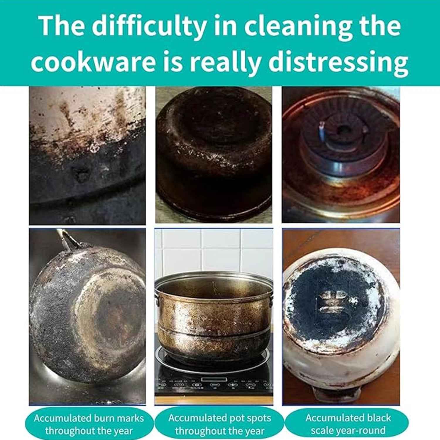Cookware Bottom Cleaner Liquid – Powerful Stain & Grease Removal
