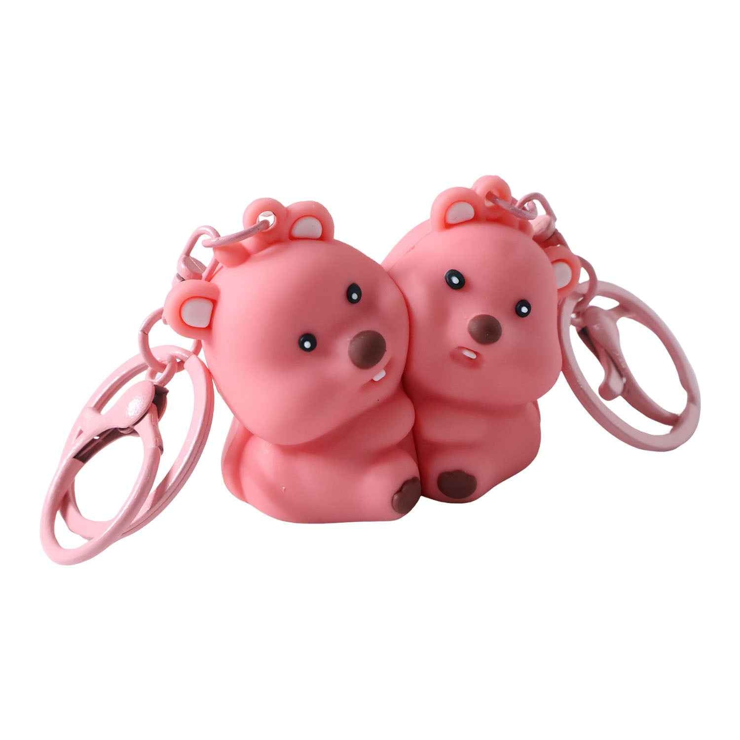 Couple Bear Keychain Set – Durable Lightweight Matching Rings