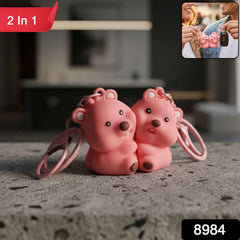 Couple Bear Keychain Set – Durable Lightweight Matching Rings
