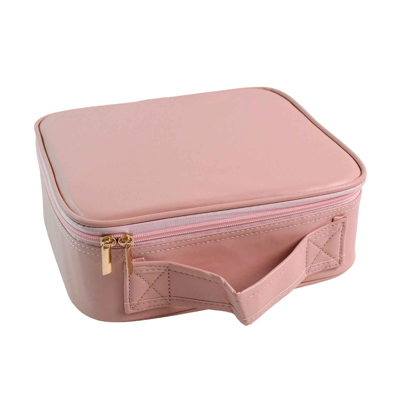 LED Light Makeup Organizer Box – USB Rechargeable & Portable