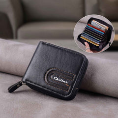 Zip-Around Cardholder Wallet – Secure Compact Design for Men & Women