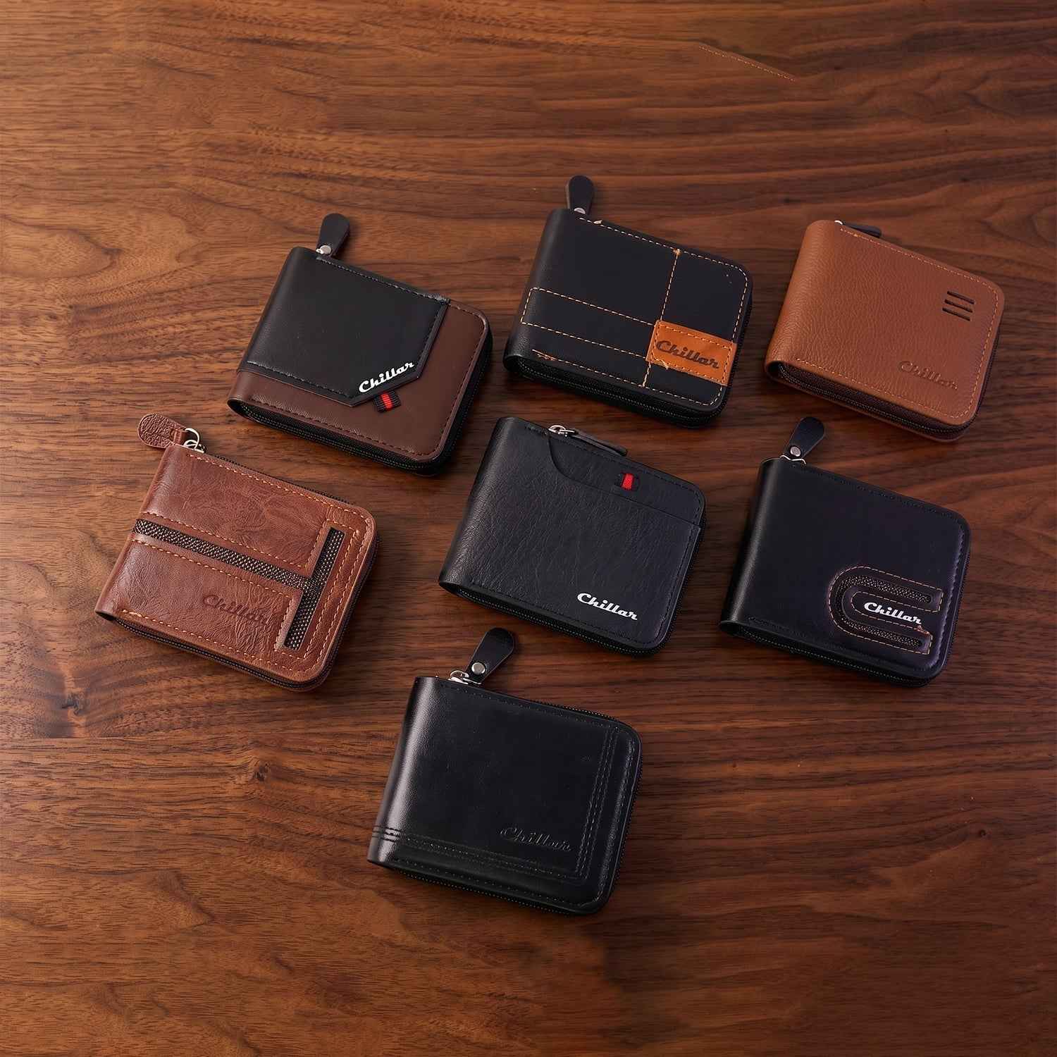 Zip-Around Cardholder Wallet – Secure Compact Design for Men & Women