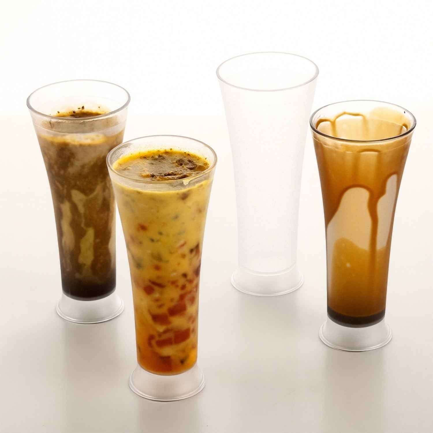Matt Finish Plastic Glass Set – Durable 300ML 6-Piece Set