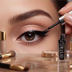 Deep Black Matte Eyeliner – Smudge Proof, Long Lasting