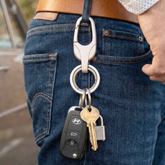 Keychain – Durable Metal with Secure Carabiner Clip for Keys & EDC