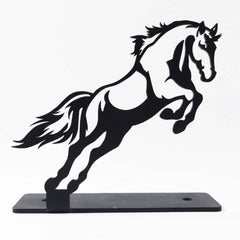 Metal Horse Sculpture Ð Modern Desk Decor for Sophistication