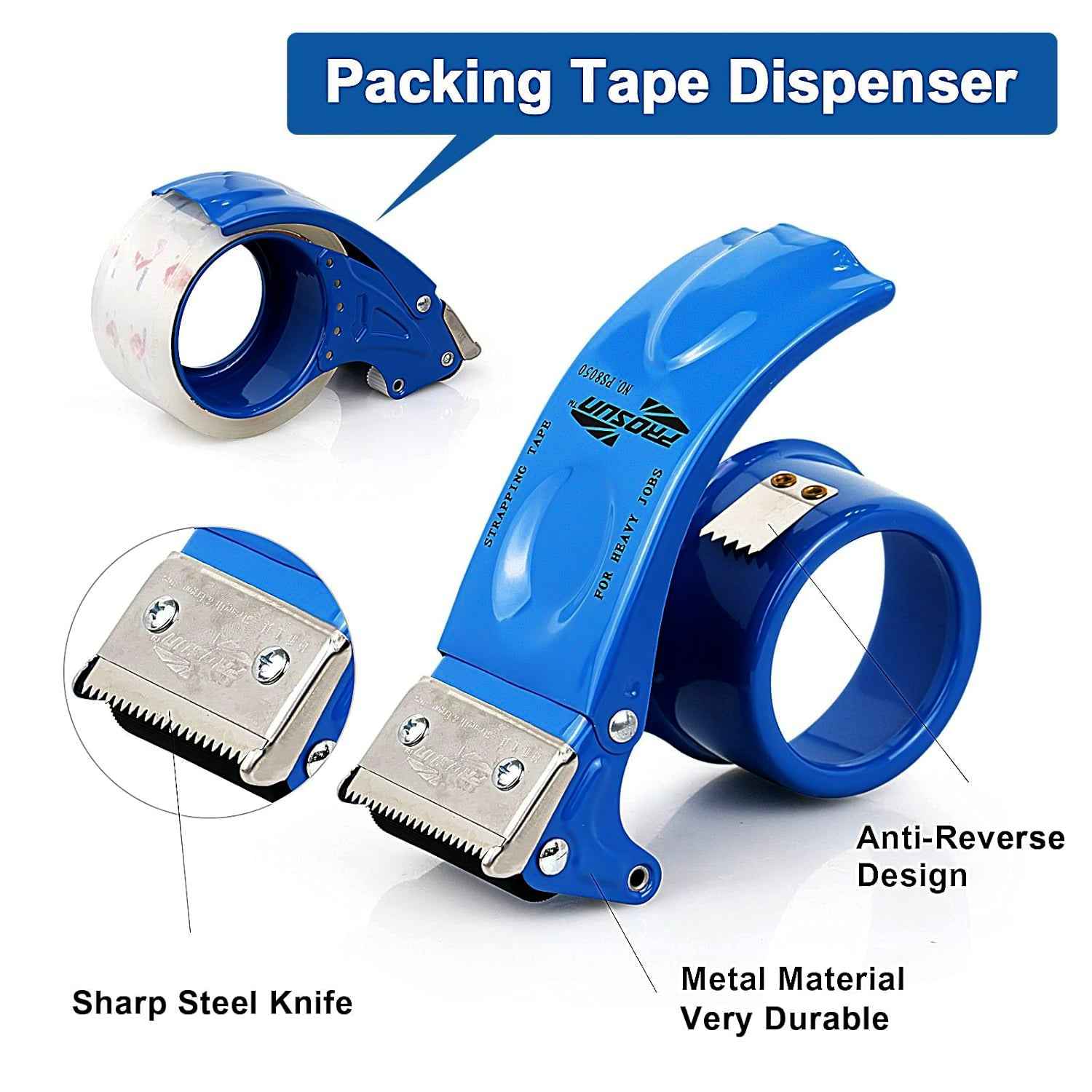 Metal Packing Tape Dispenser – Durable & Ergonomic | VoltDesk