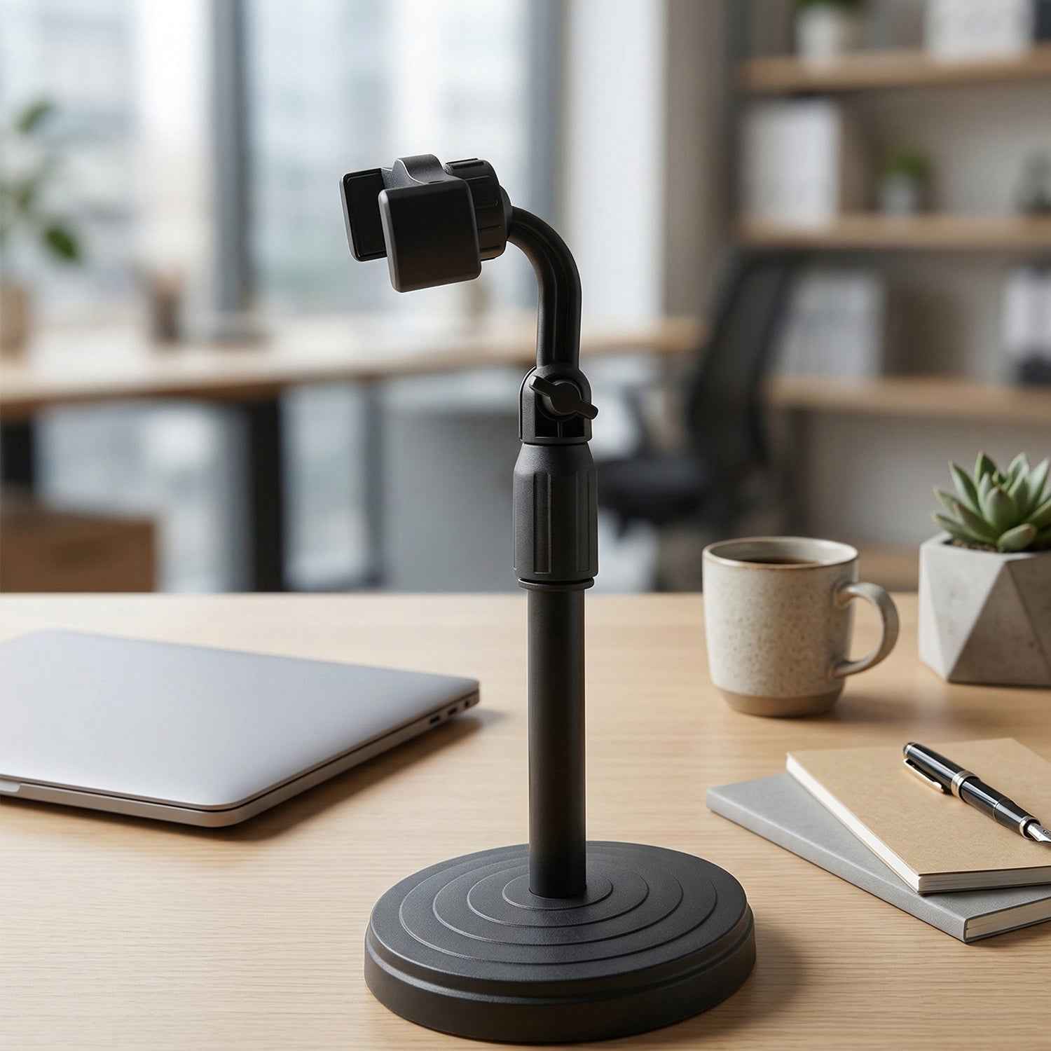 Adjustable 360° Rotating Phone Holder – Stable, Universal Fit for Desk