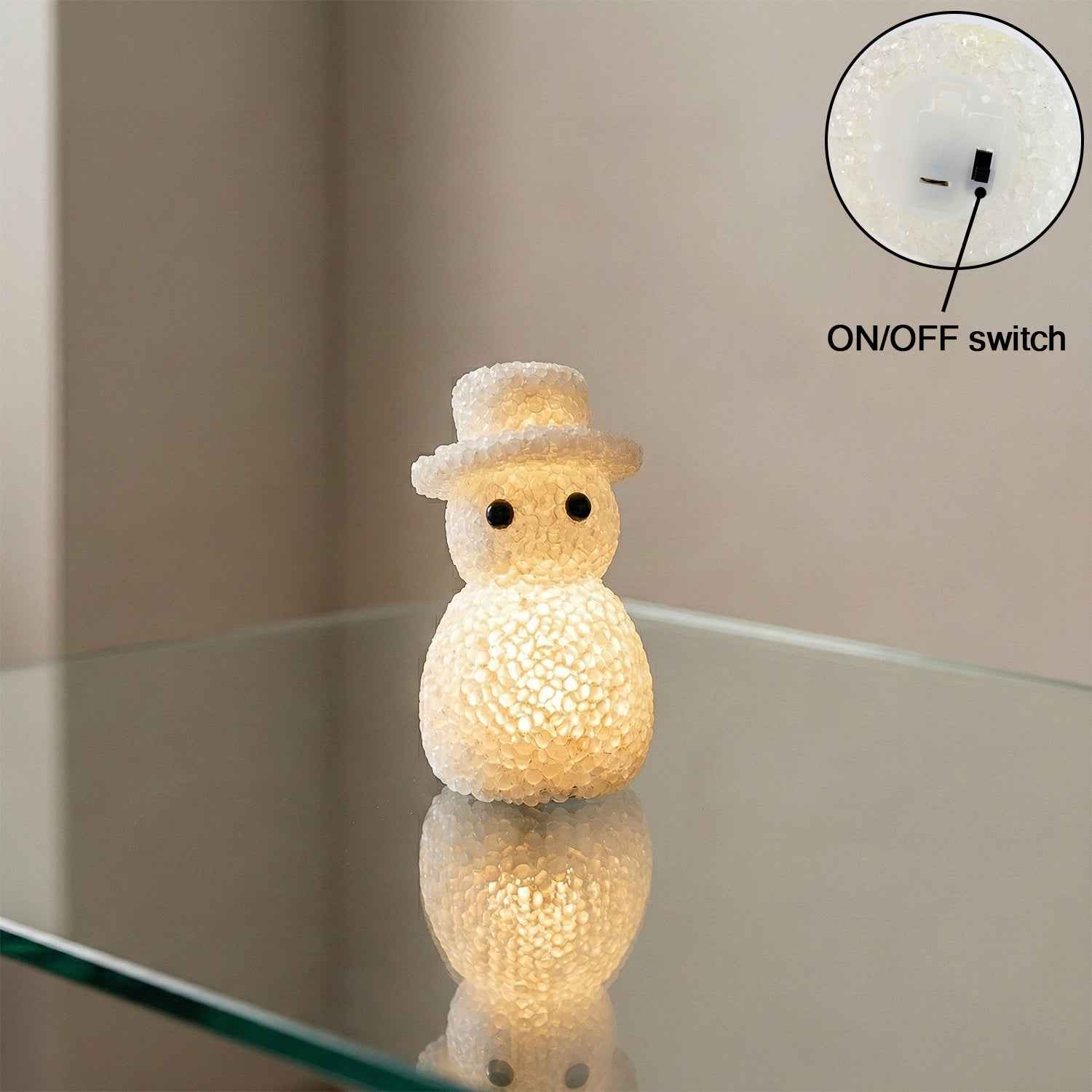 Snowman LED Night Lamp – Decorative Soft Ambient Glow