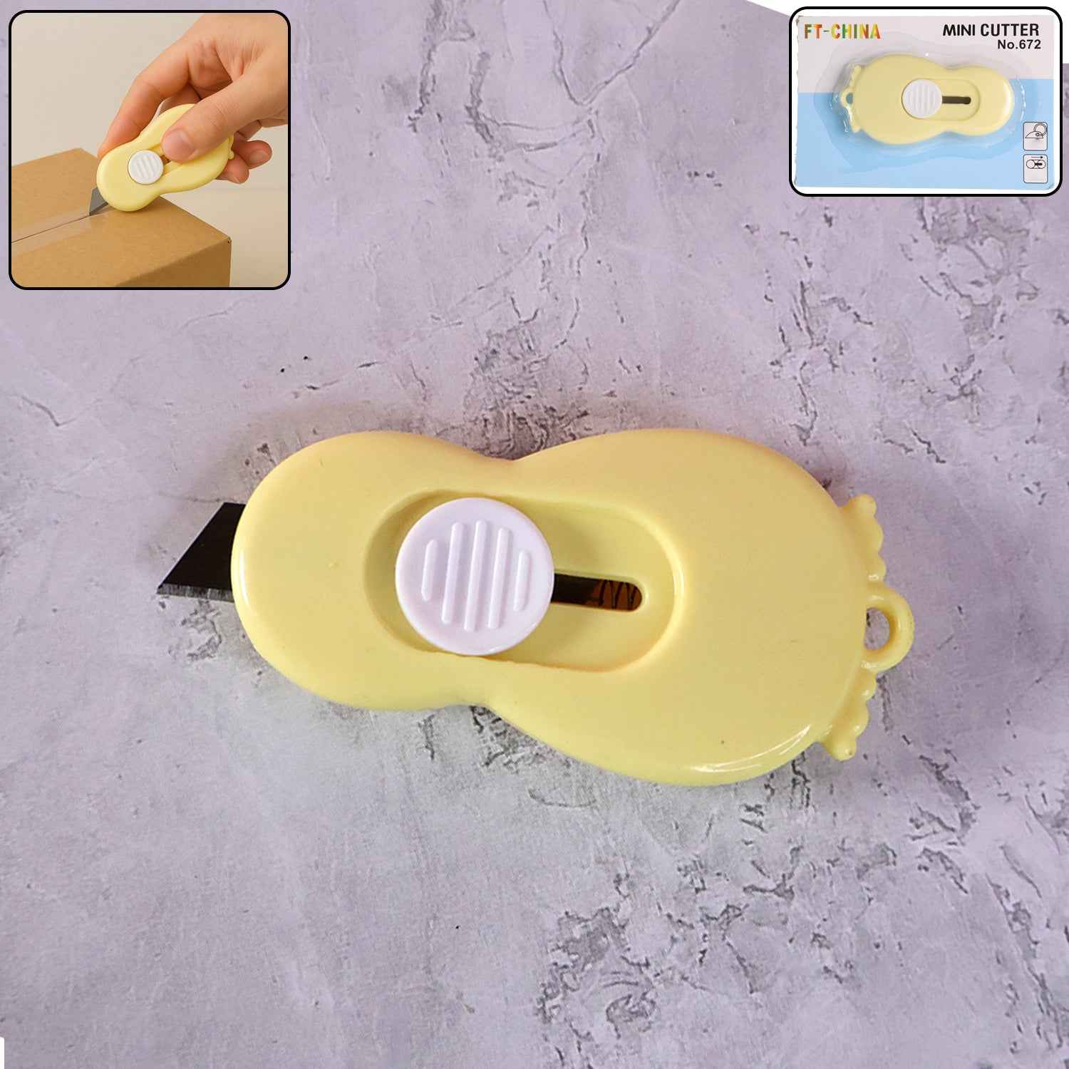 Mini Safety Cutter – Compact Retractable Blade for Precise Cutting