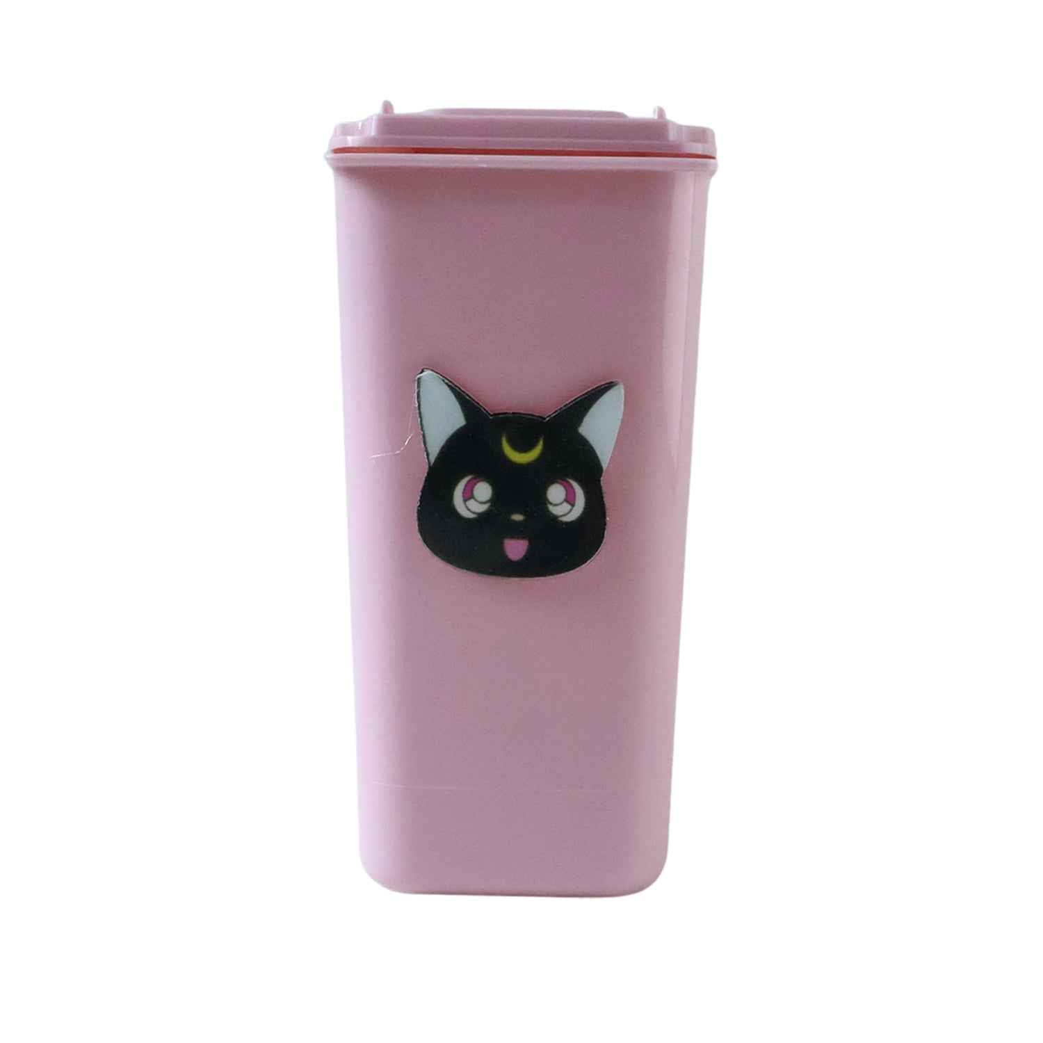Mini Trash Can Pen Stand Ð Cute Desk Organizer with Lid