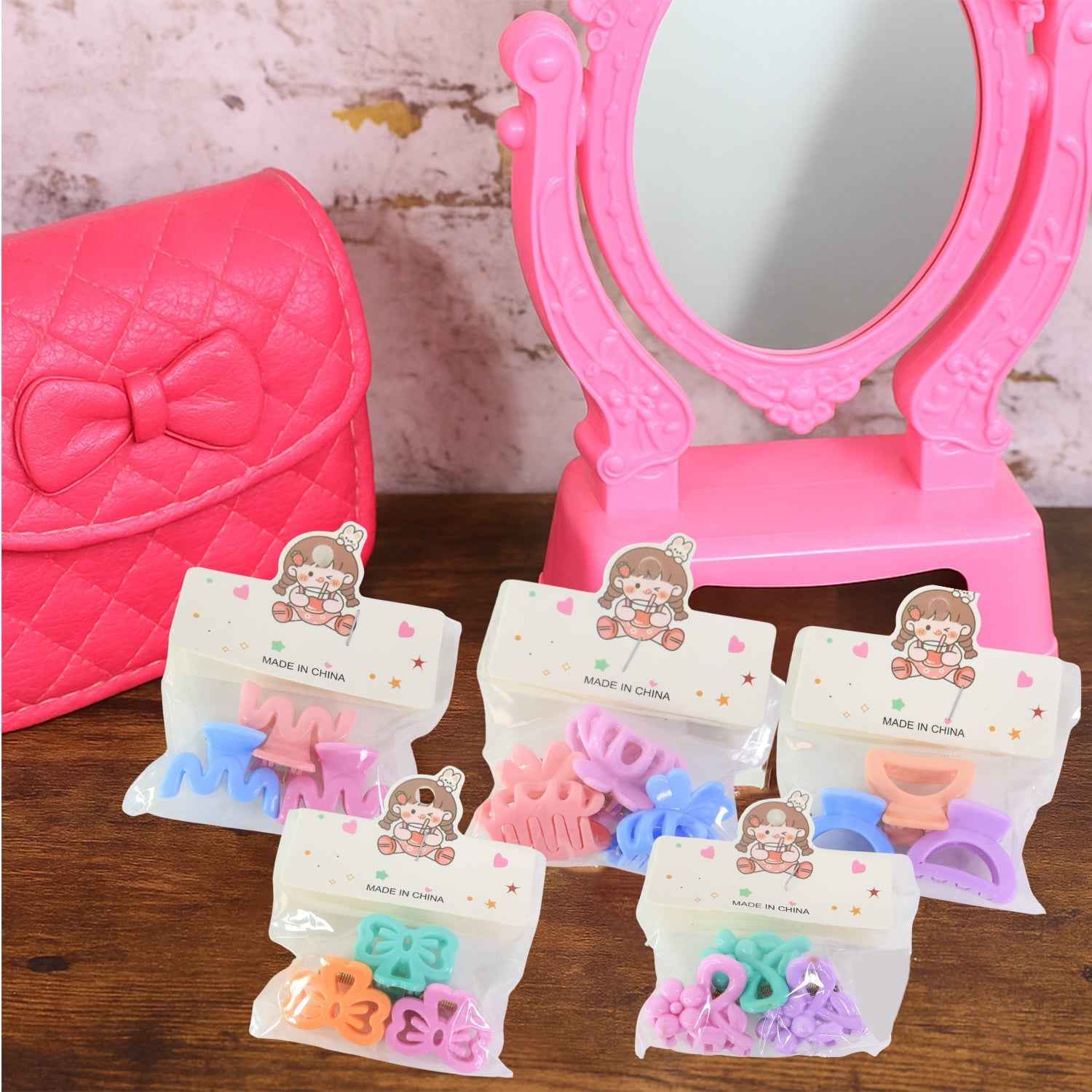 Hair Clips for Girls – Colorful Mini 3-Piece Set | Calm & Curl