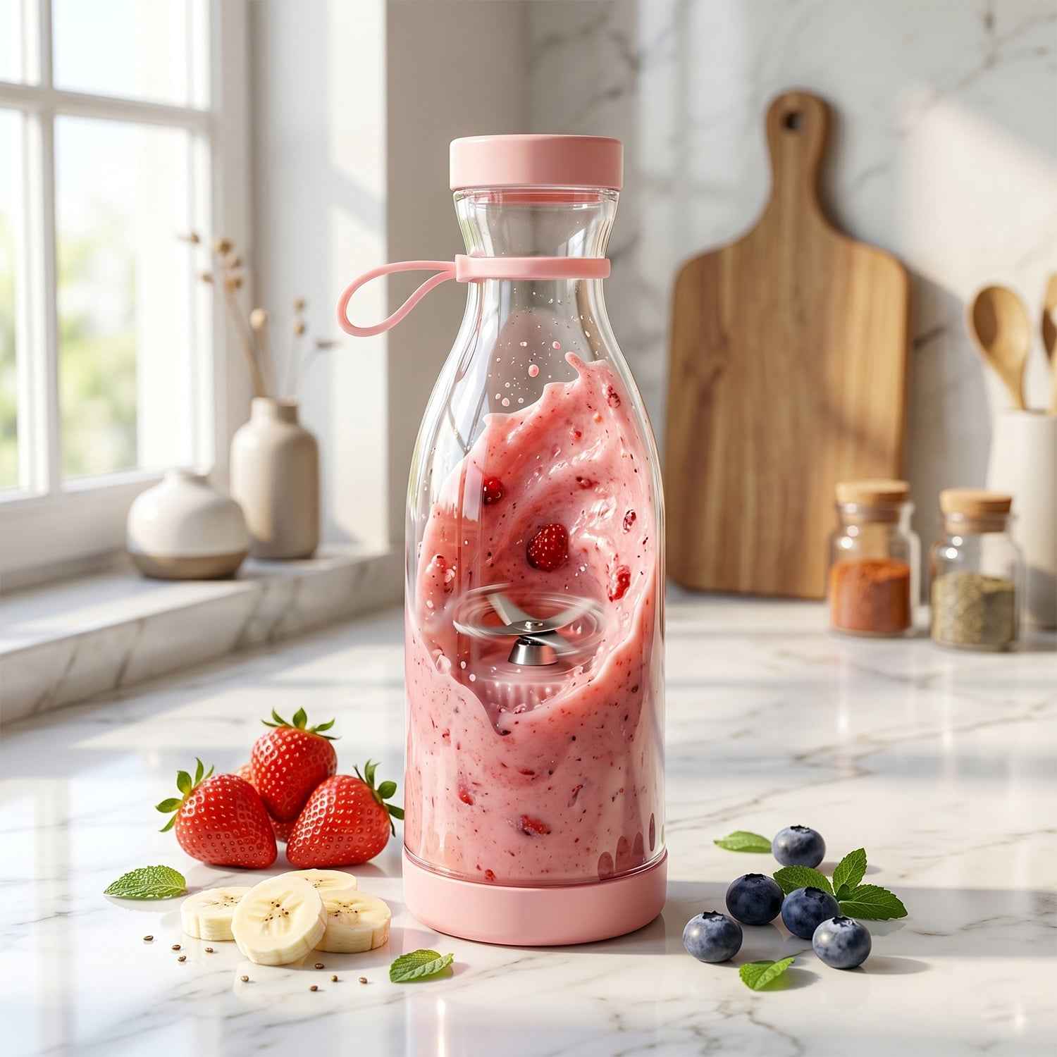 Portable Electric Juicer Ð Compact, USB Rechargeable & Easy to Use