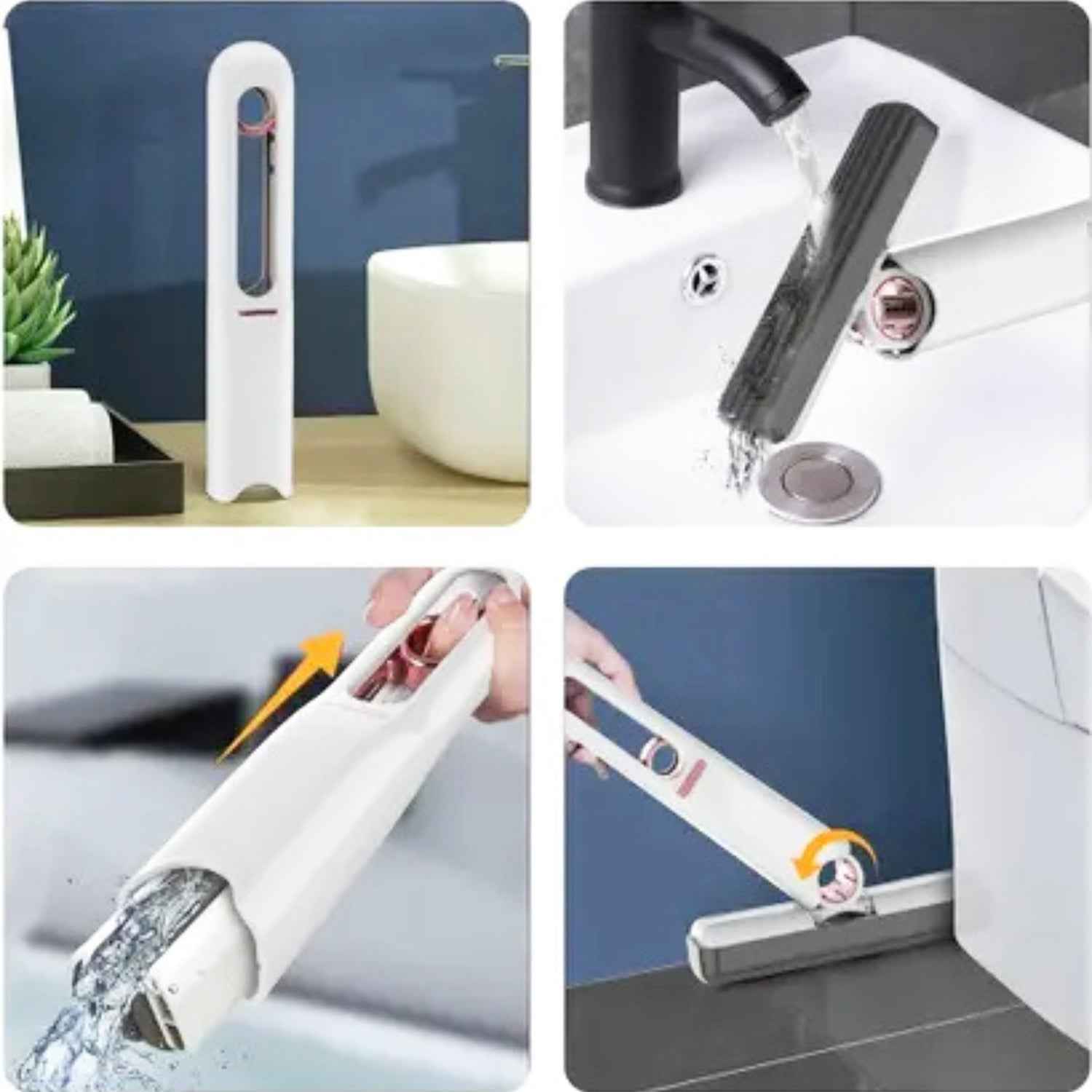 Mini Mop – Portable Self-Squeeze PVA Sponge for Home |