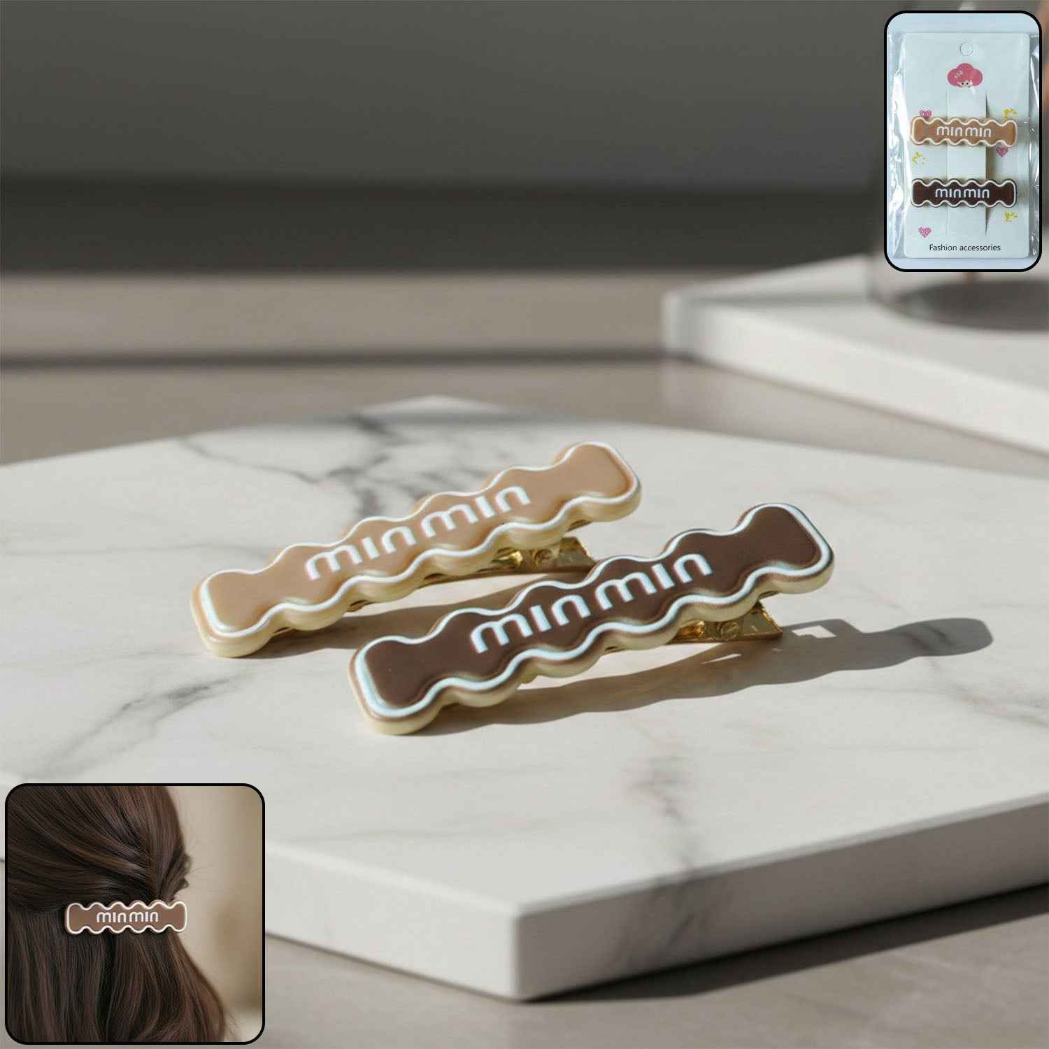 Wavy Hair Clips – Secure & Stylish 2 Pc Set