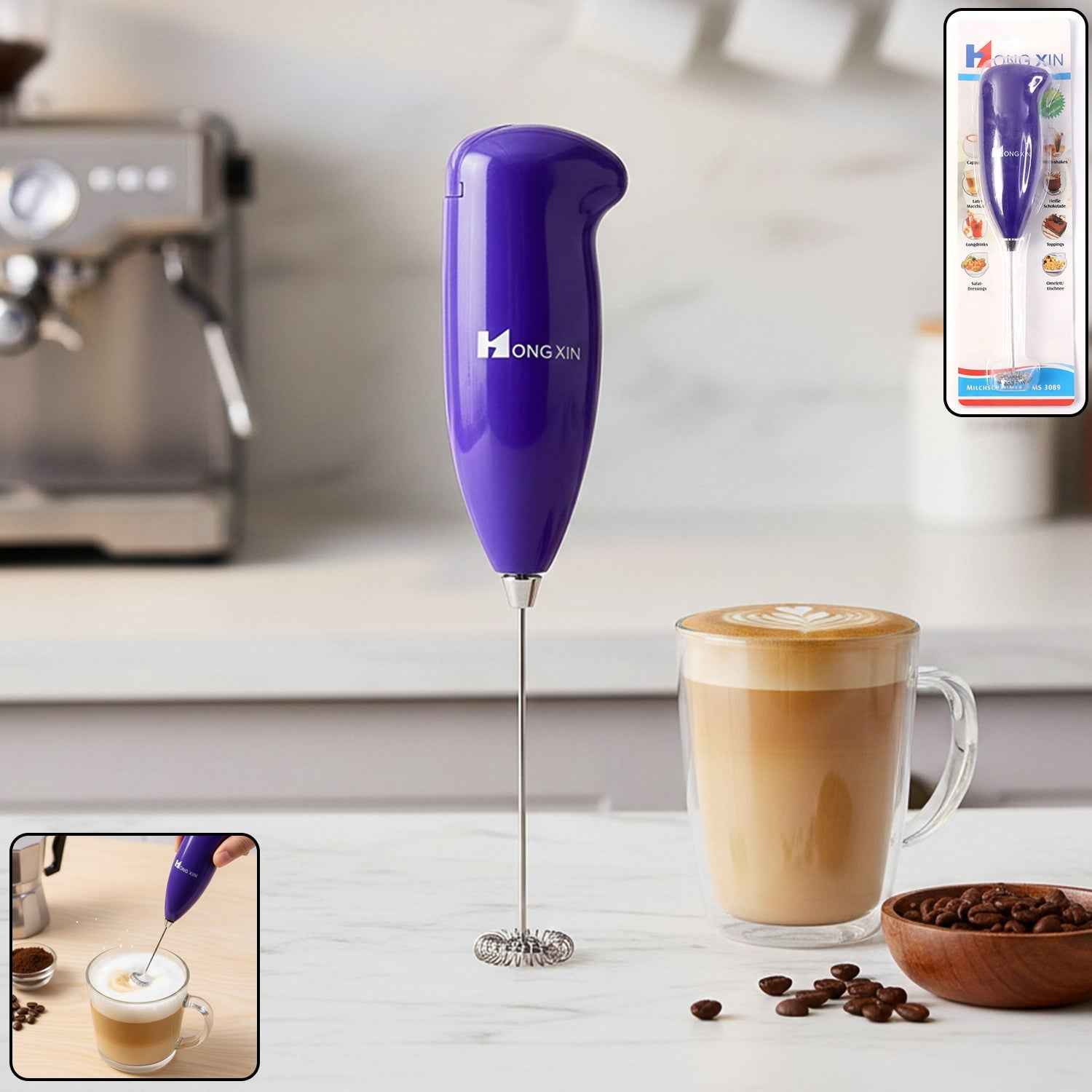 Handheld Milk Frother – Quick & Easy Beverage Mixing
