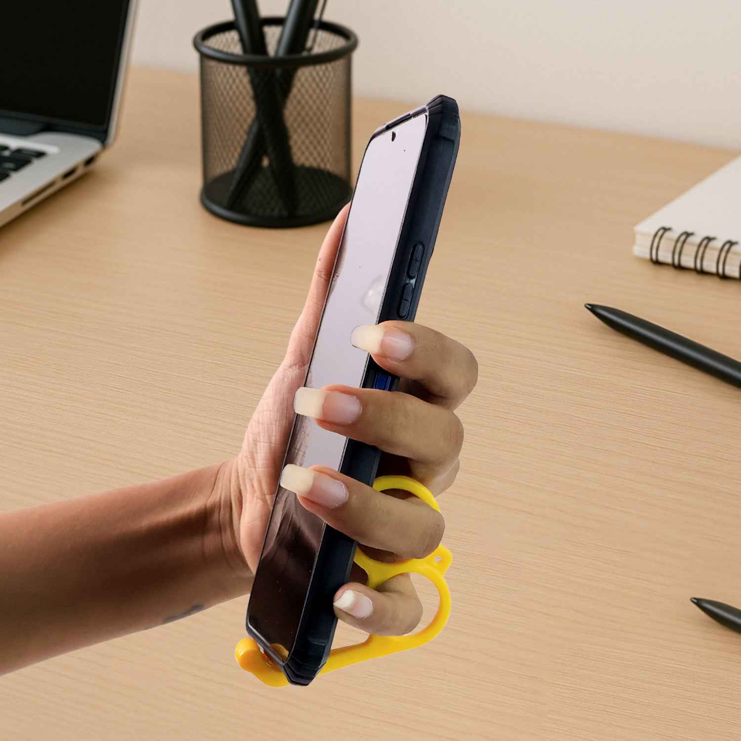 Hand Mobile Stand – Compact Plastic Phone Holder in Mix Colors