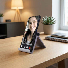 Mobile Stand – Foldable Plastic Desktop Holder for Hands-Free Use