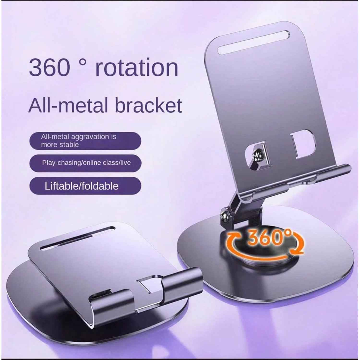 Foldable Mobile Stand – 360° Rotatable & Adjustable |