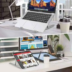 Adjustable Foldable Aluminium Laptop Stand – Ergonomic & Portable