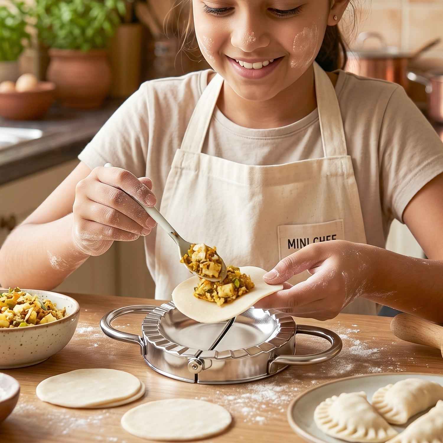 Stainless Steel Dumpling & Gujiya Maker Ð Durable & Easy to Use