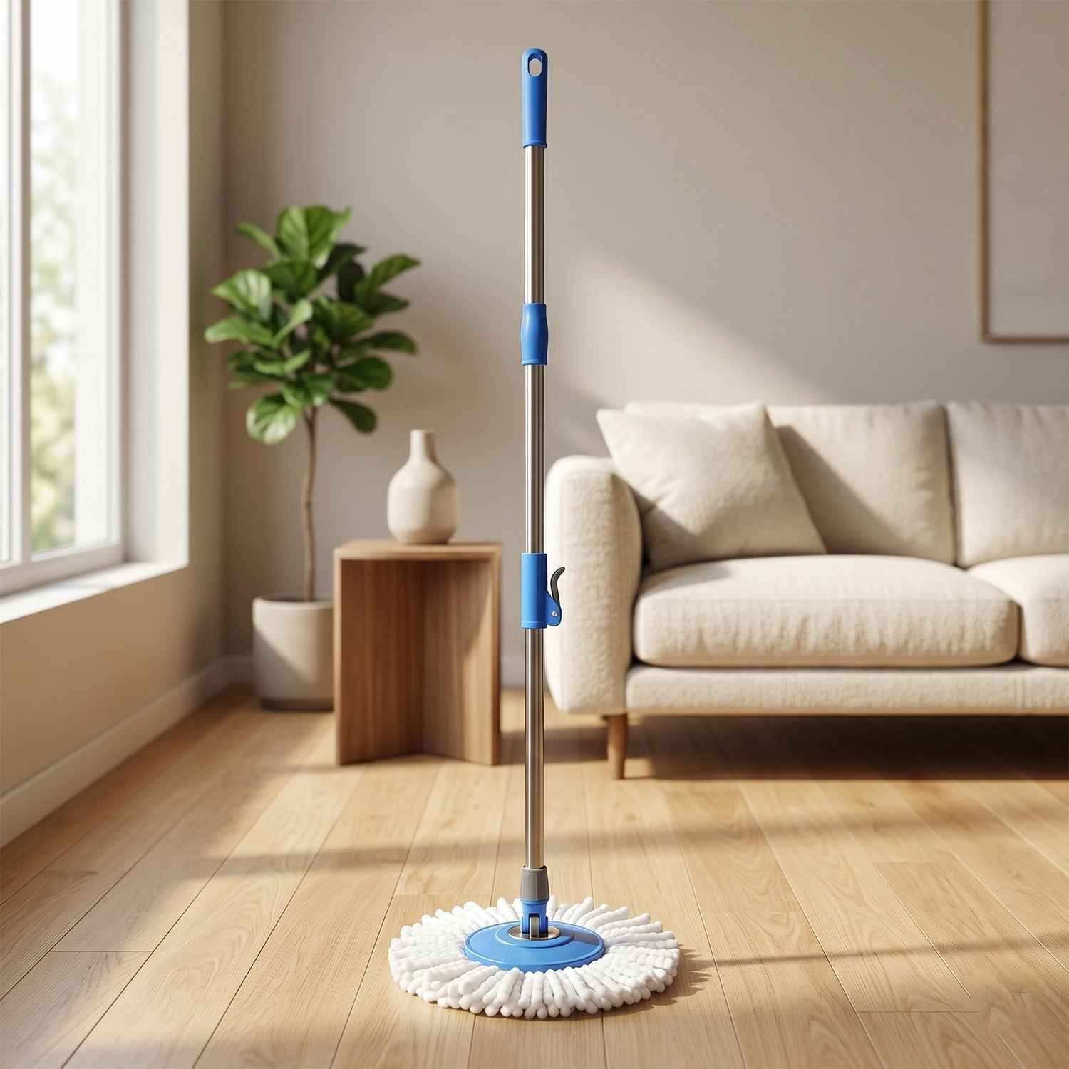 360¡ Rotate Spin Mop Ð Effortless Floor Cleaning with Stainless Steel Handle