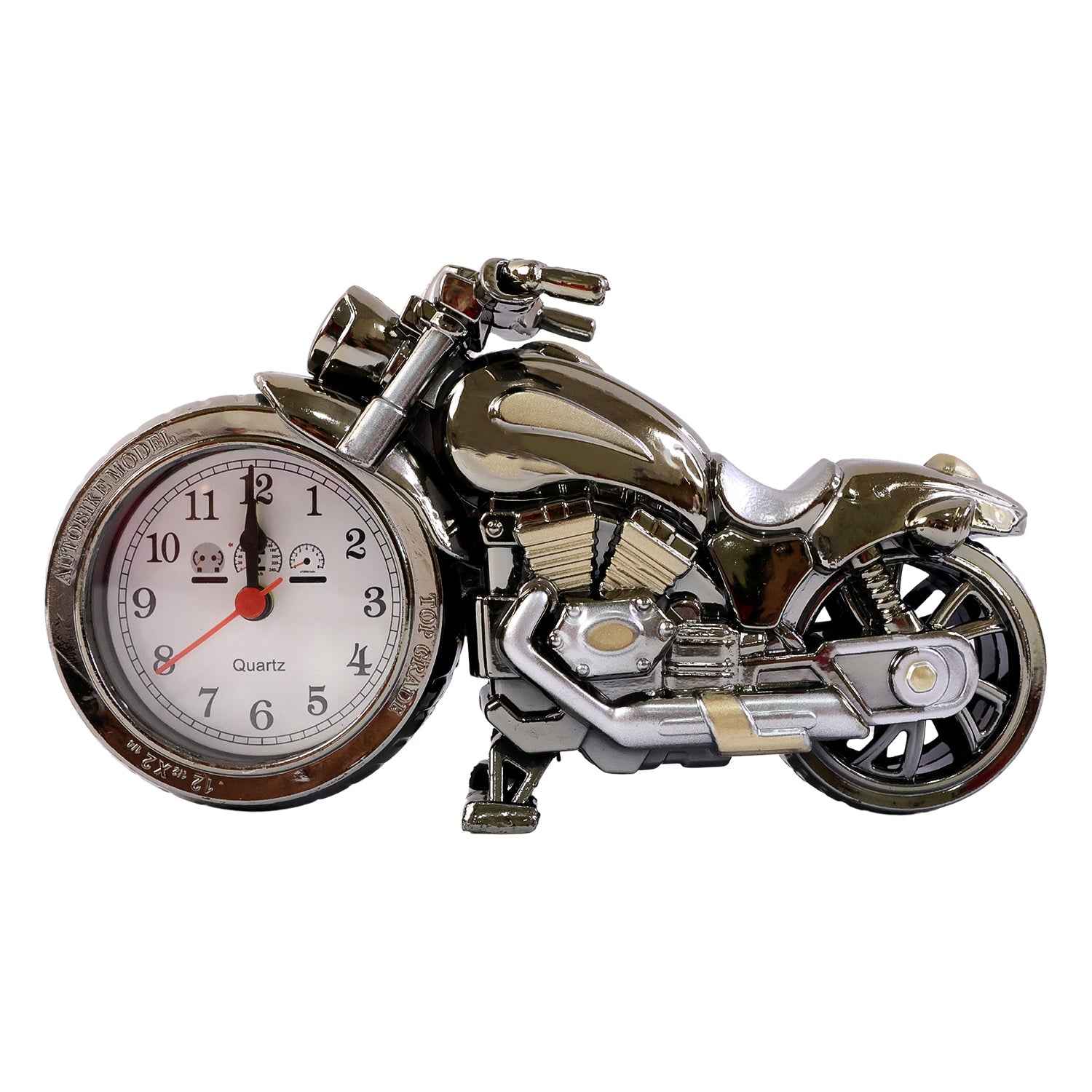 Motorcycle Alarm Clock – Stylish Analog Table Clock for Home Decor