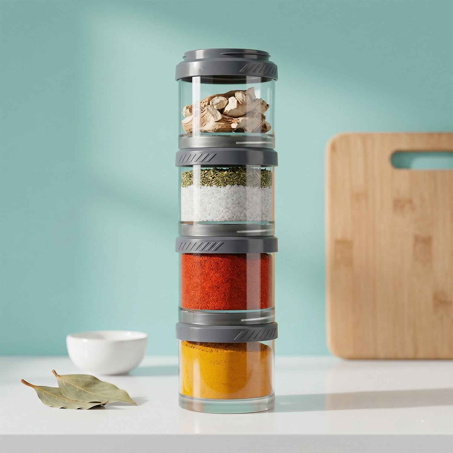 Stackable Storage Container Set Ð Space Saving & Modular Design